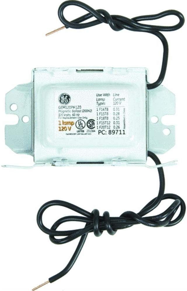 GE Lighting 68186 GEM120PH120DIY LFL Rapid Start Ballast for 1