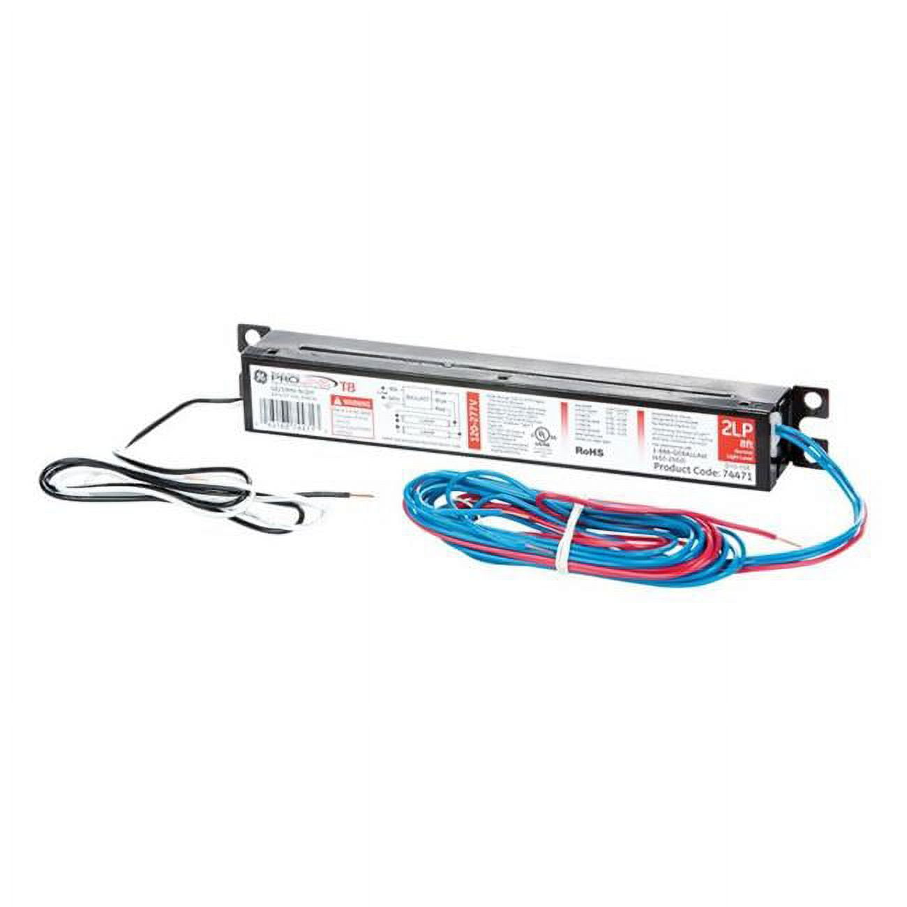GE Lighting 74471 GE259MV N DIY 120 277 Volt Multi Volt ProLine Electronic Fluorescent T8 Instant Start Ballast 2 or 1 F96T8 Lamps