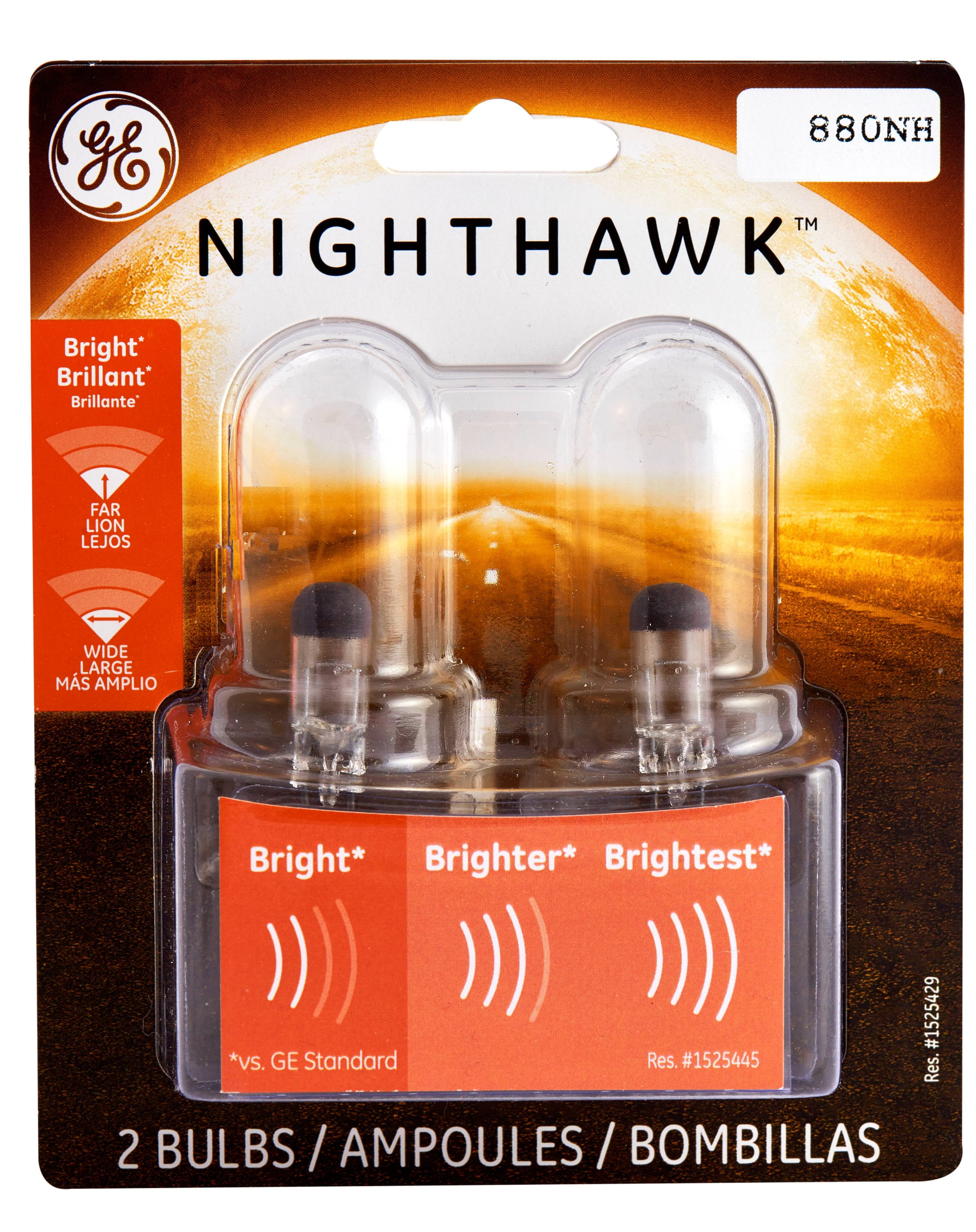 GE Lighting 880 Headlight / Fog Light Nighthawk Replacement Halogen, 2-Pack