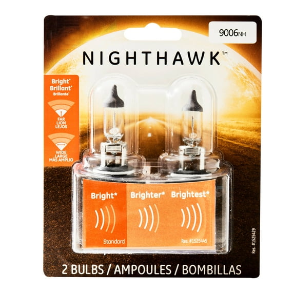 GE Lighting 9006 Headlight Nighthawk Replacement Halogen, 2-Pack