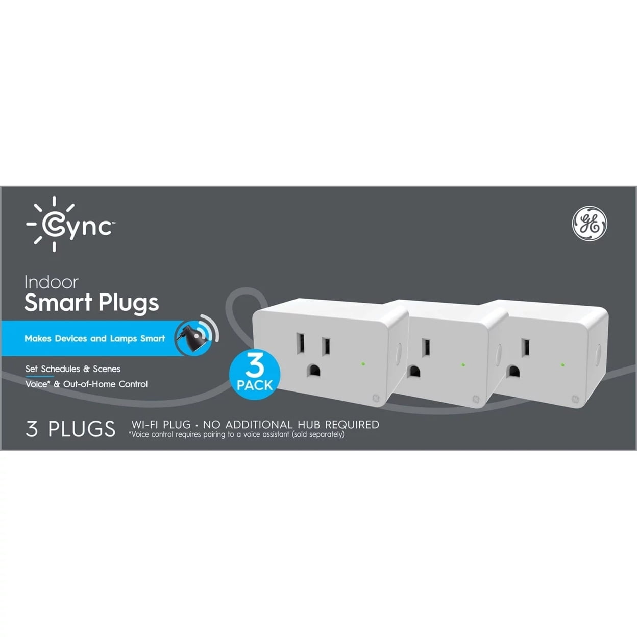 GE CYNC Indoor Smart Plug, Matter Compatible, Works with Alexa and