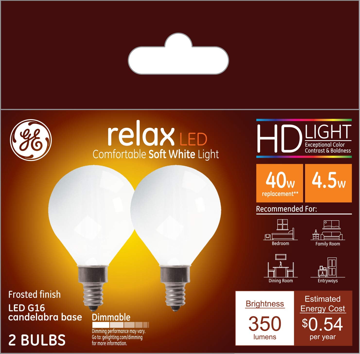 GE Lighting LED 4.5 Watts (150 Watts Equivalent) Soft White Globe Mini