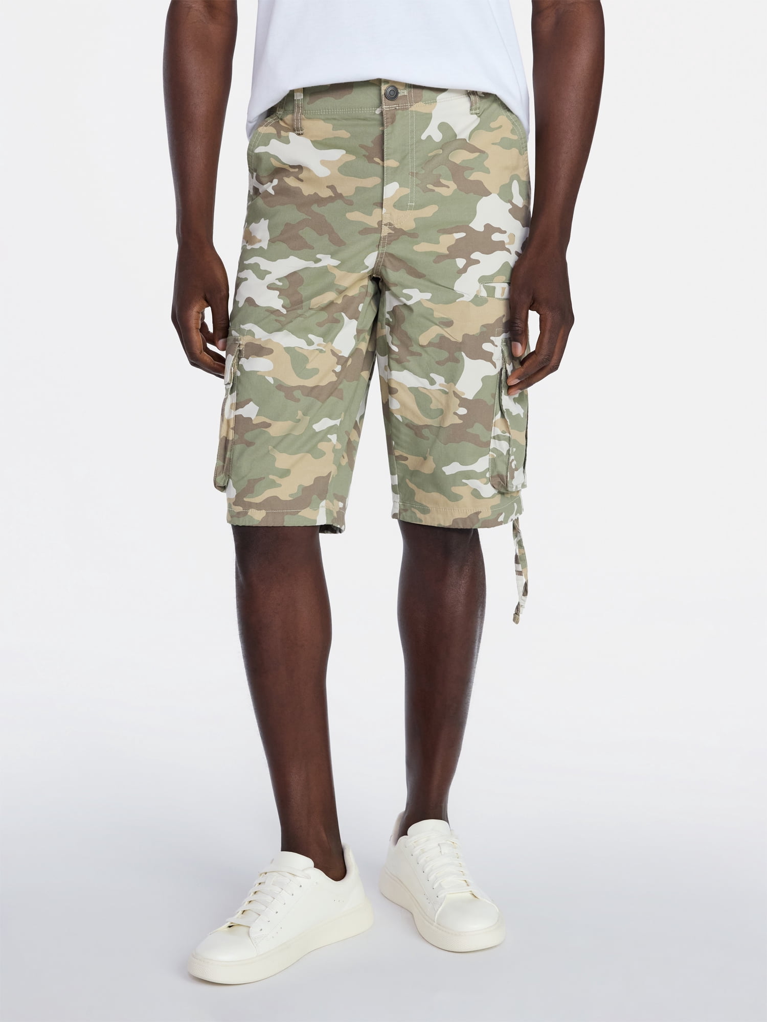 George Men's Relaxed Fit Messenger Cargo Shorts, 14" Inseam, Sizes 28-54