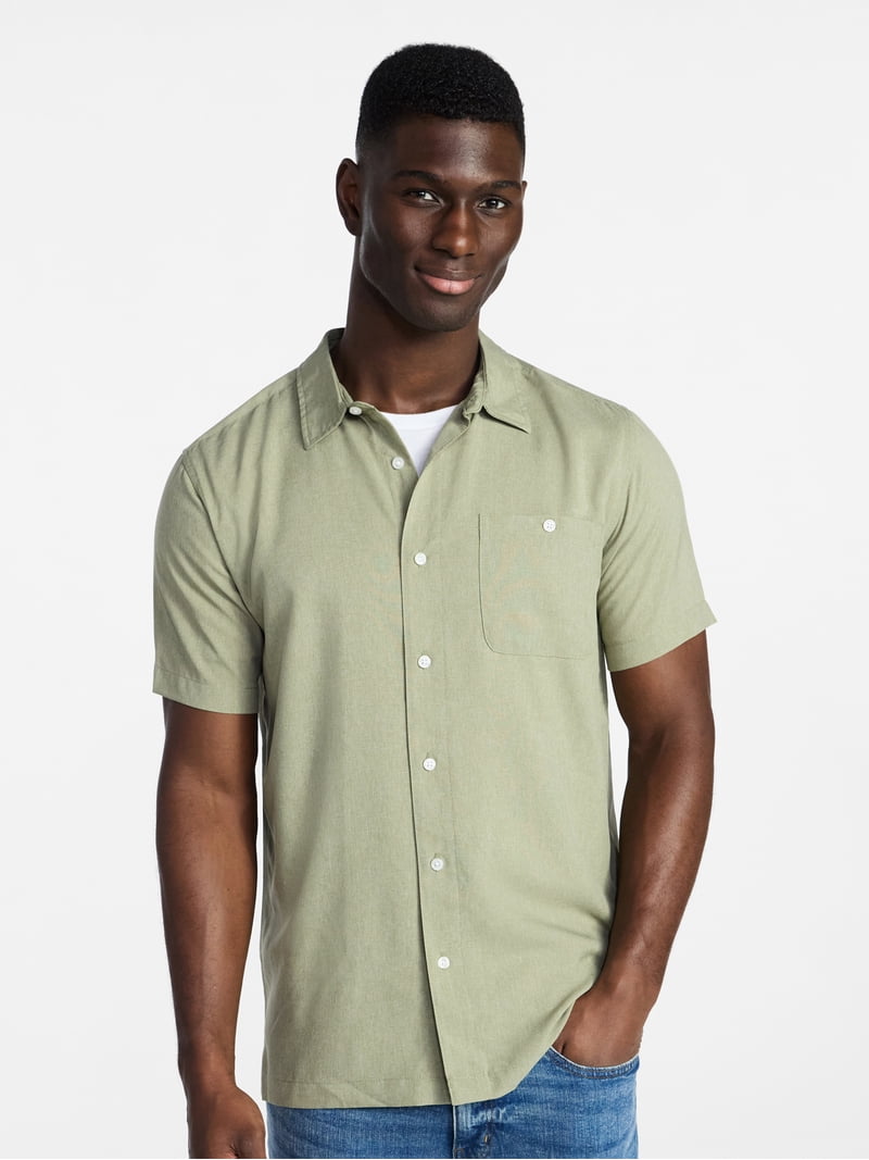 microfiber dress shirts Laydown Microfiber Shirt - White