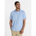 thumbnail image 1 of George Men's & Big Men's Regular Fit Microfiber Button-Up Shirt with Short Sleeves, Sizes XS-5XL, 1 of 5