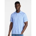 thumbnail image 1 of George Men's & Big Men's Regular Fit Microfiber Button-Up Shirt with Short Sleeves, Sizes XS-5XL, 1 of 5