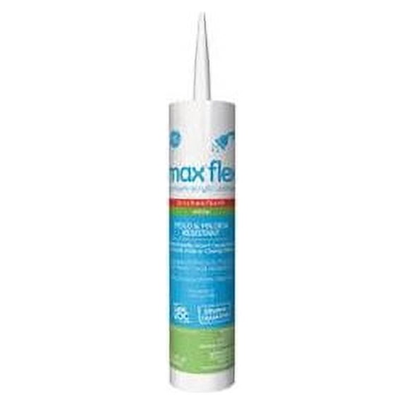 GE Max Flex Fast Dry White Siliconized Acrylic Caulk 10.1 oz ...