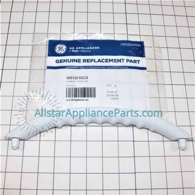 GE Microwave Door Handle, White WB15X10224