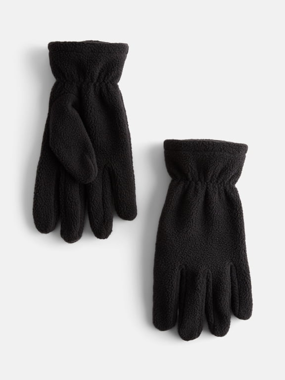 Men's Paneled Fleece Gloves, One Size