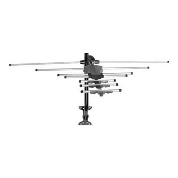 GE Outdoor HDTV Antenna, 60 miles Range, Silver, 30741