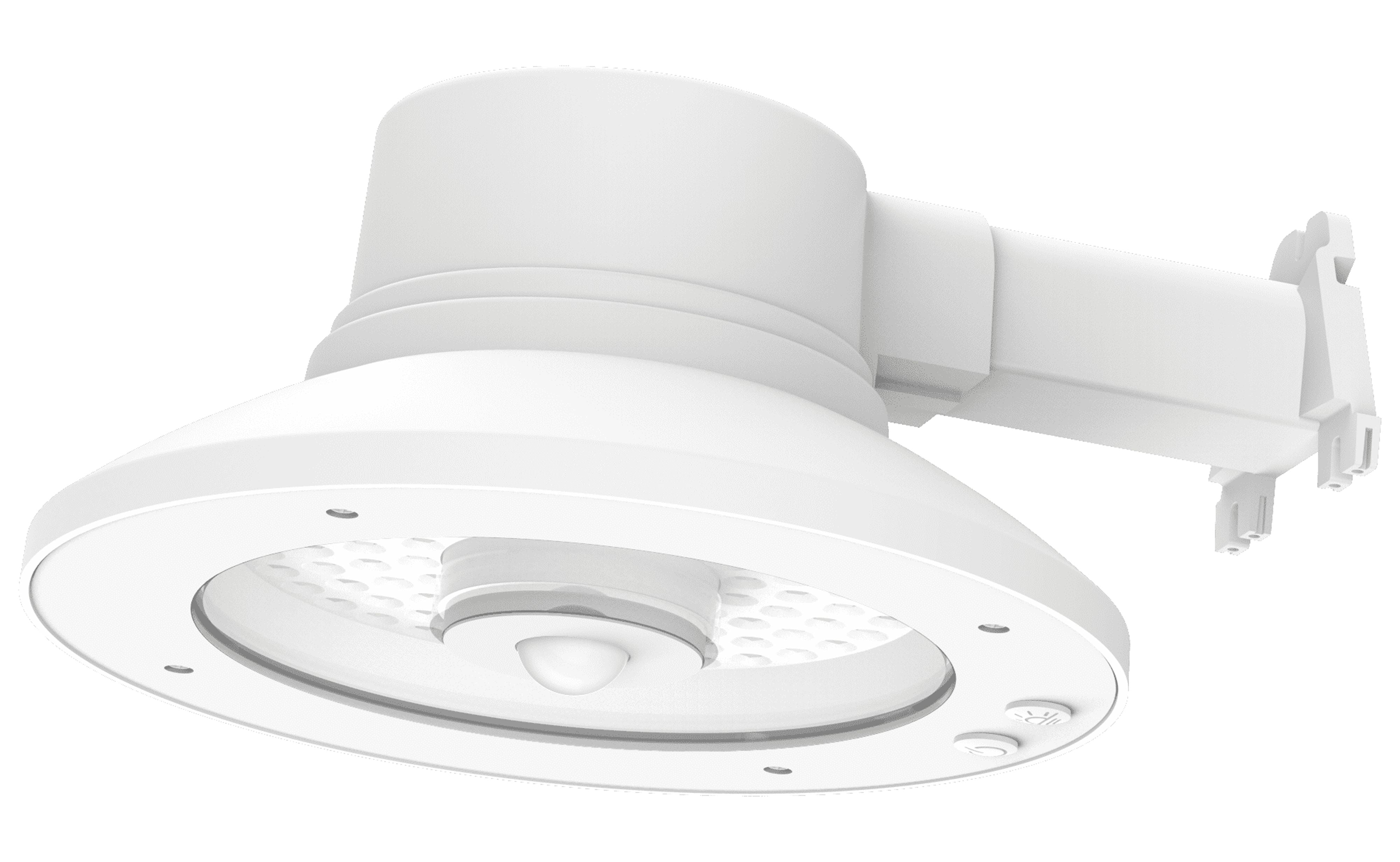 GE Outdoor Security LED Area Light with Motion & Dusk to Dawn Sensor, Solar Light, 1200 Lumens, White