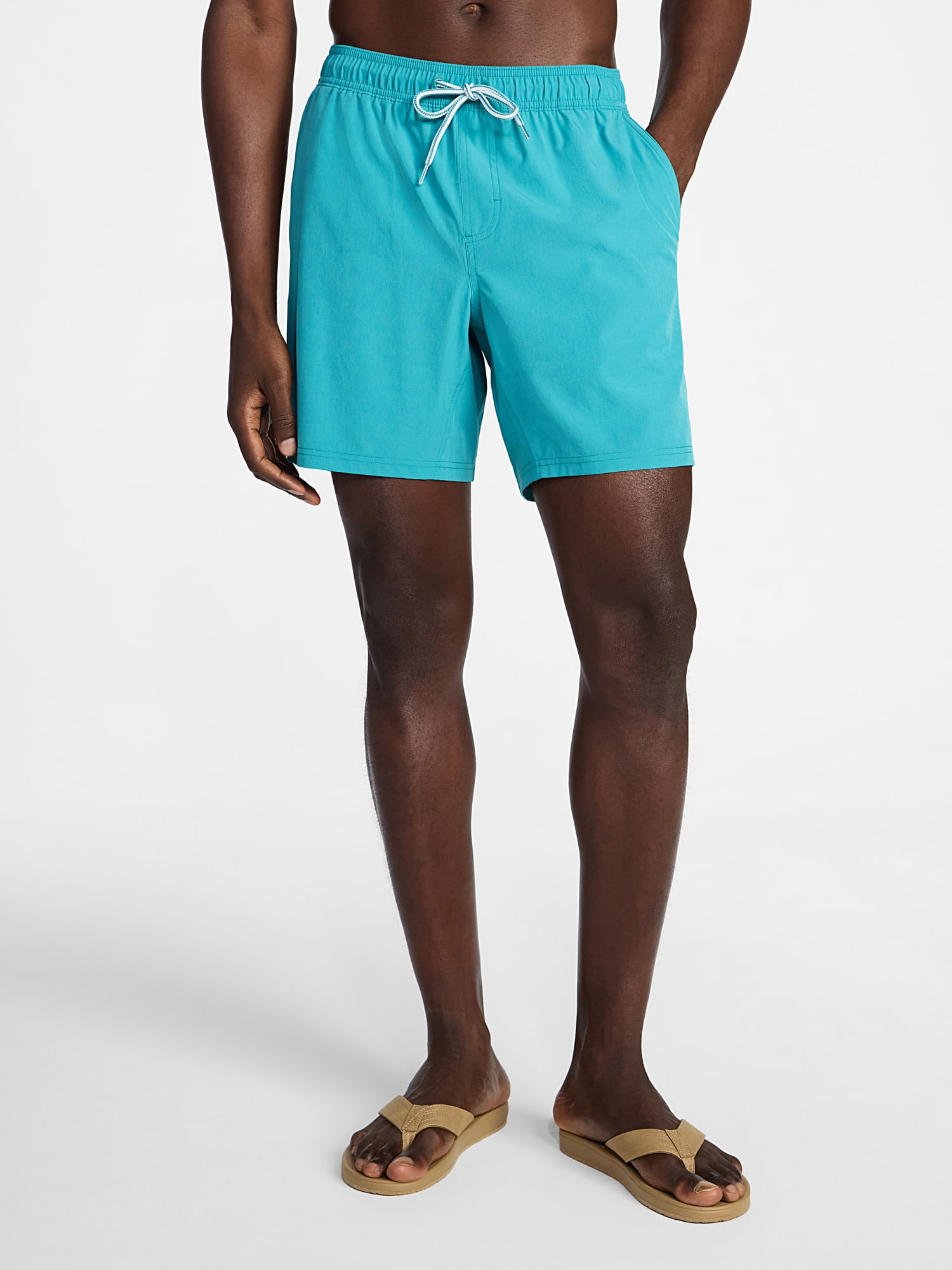 George Men's and Big Men's Performance Lined Swim Trunks, 5" Inseam, Sizes S-3XL