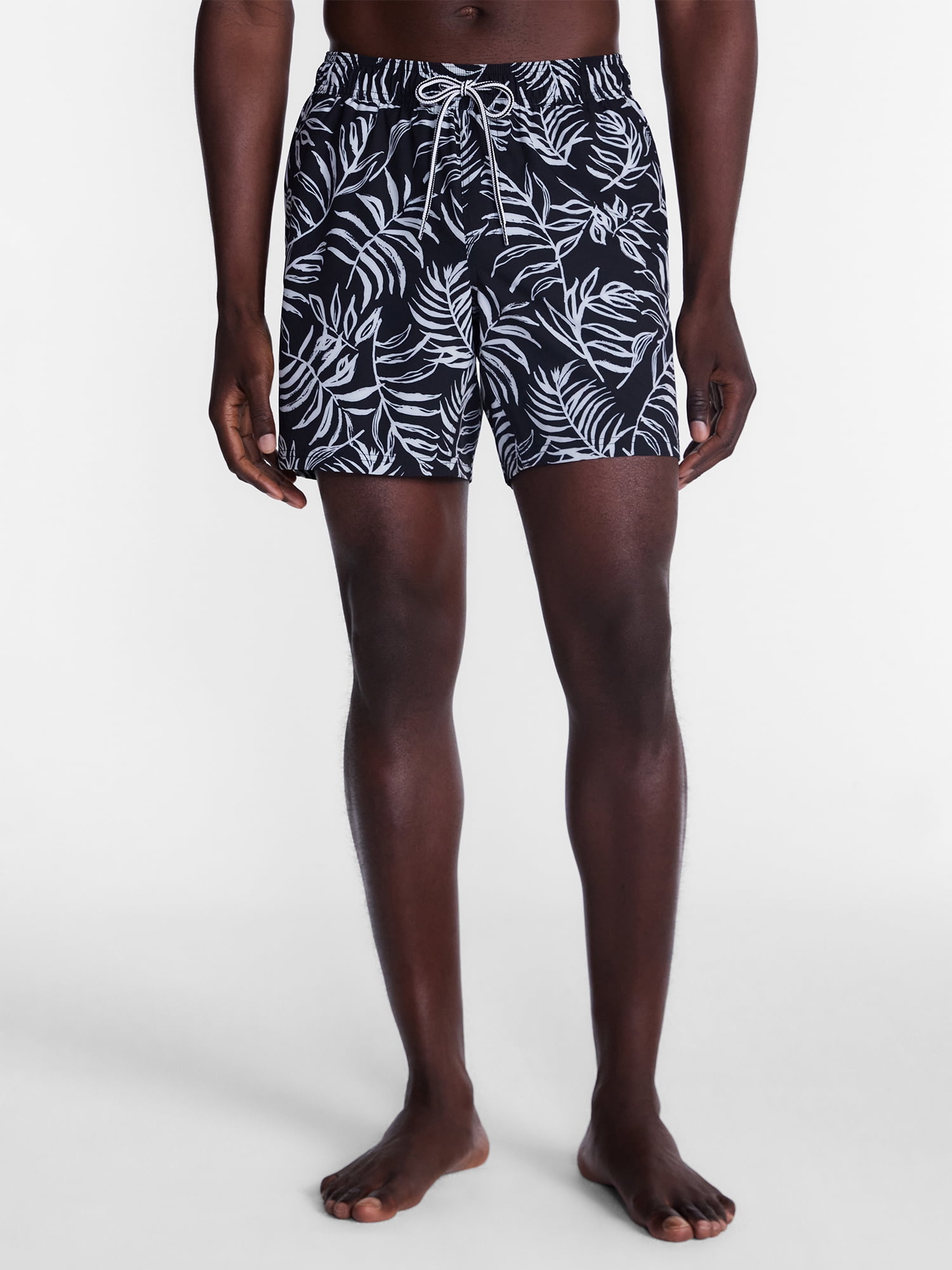 Men's and Big Men's Performance Lined Swim Trunks, 5" Inseam, Sizes S-3XL