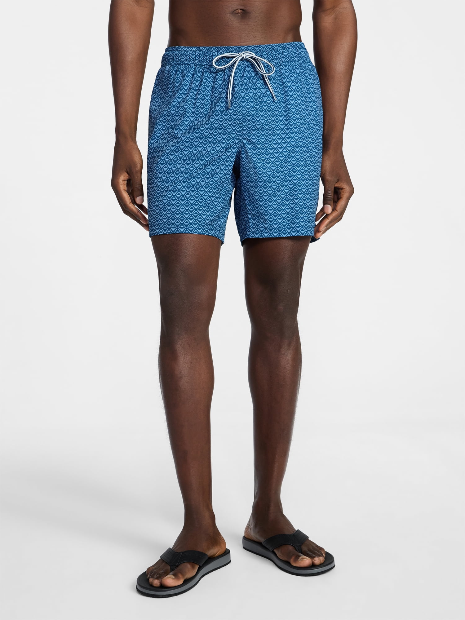 George Men's and Big Men's Performance Lined Swim Trunks, 5" Inseam, Sizes S-3XL