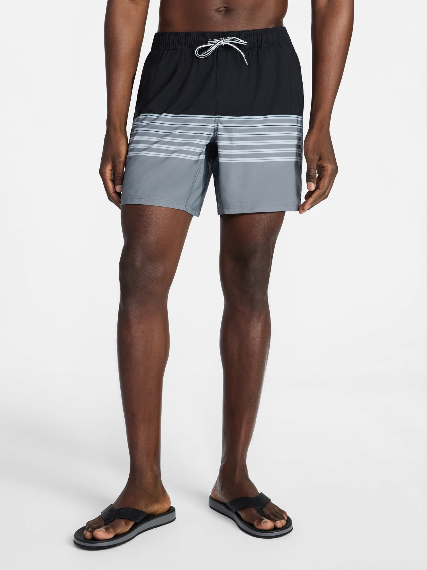 George Men's and Big Men's Performance Lined Swim Trunks, 5" Inseam, Sizes S-3XL
