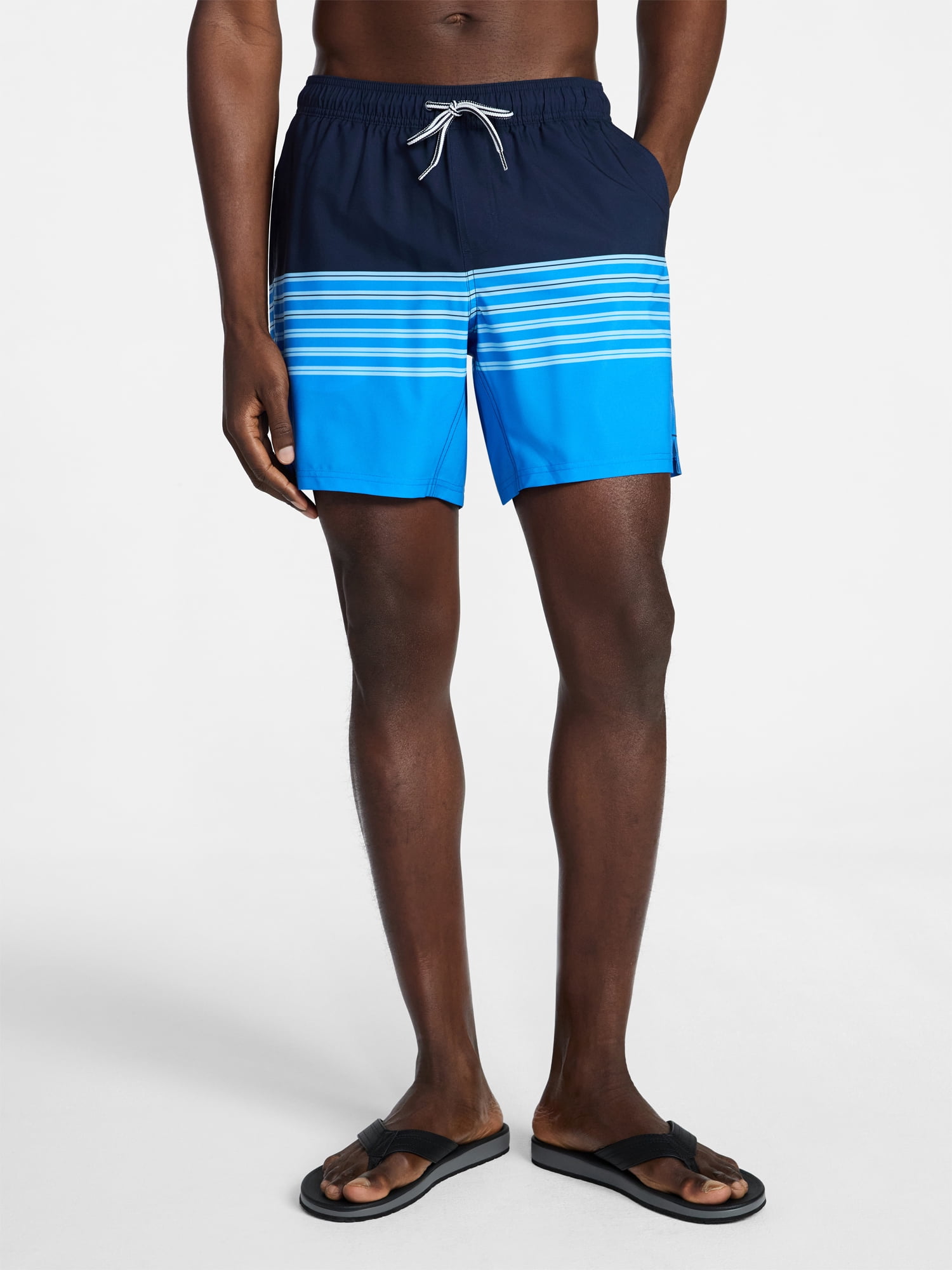 George Men's and Big Men's Performance Lined Swim Trunks, 5" Inseam, Sizes S-3XL