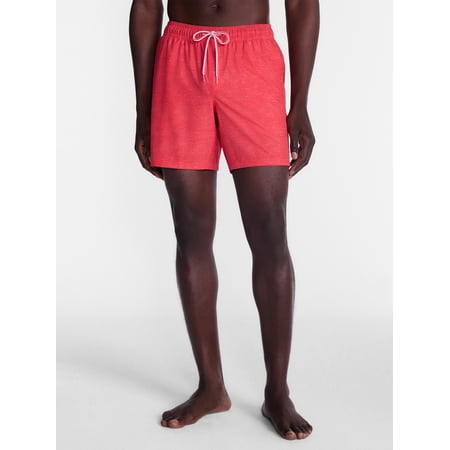 George Men's and Big Men's Performance Lined Swim Trunks, 5" Inseam, Sizes S-3XL