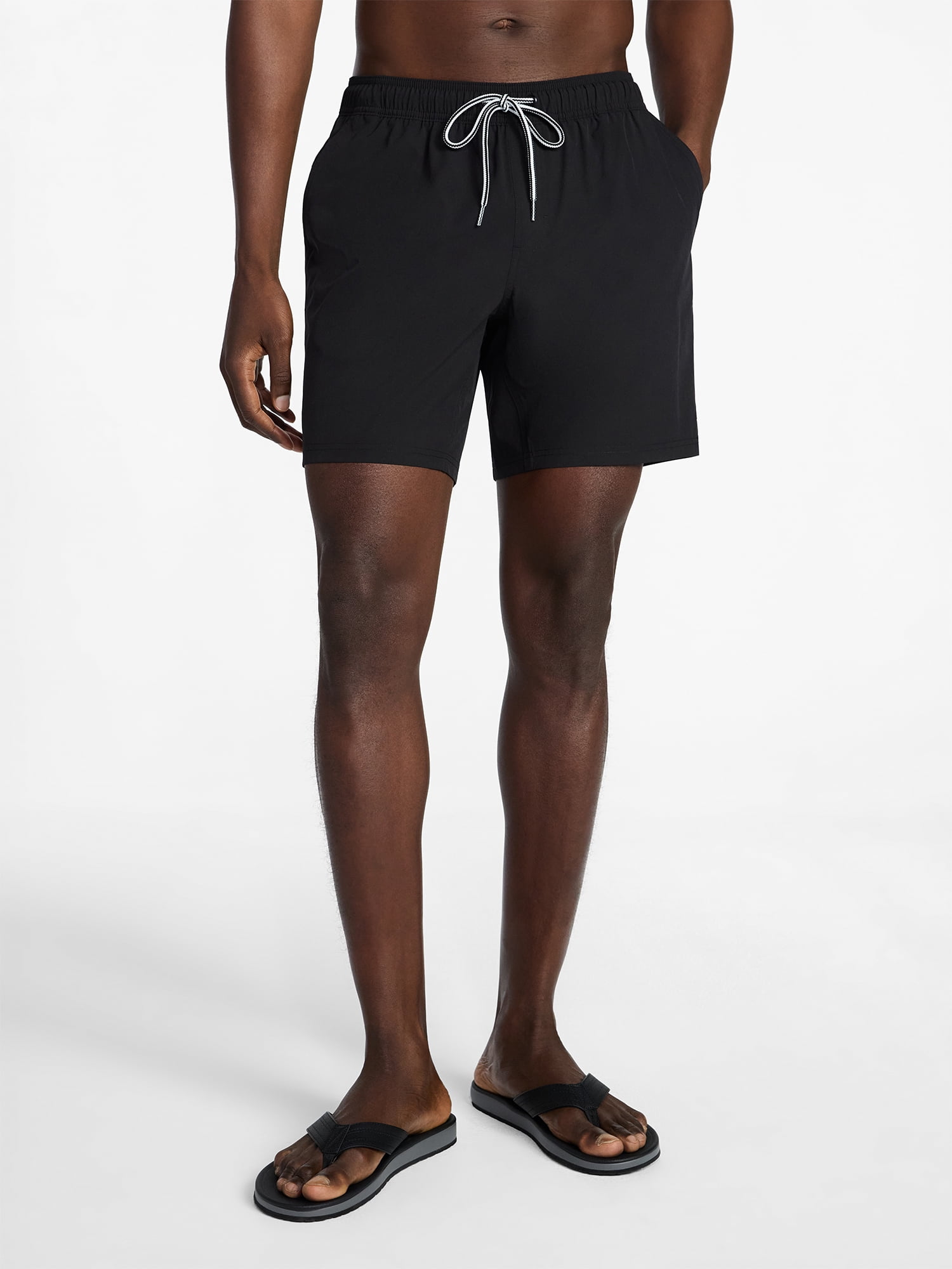 George Men's and Big Men's Performance Lined Swim Trunks, 5" Inseam, Sizes S-3XL