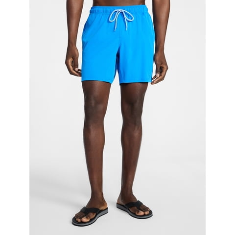 Men's and Big Men's Performance Lined Swim Trunks, 5" Inseam, Sizes S-3XL