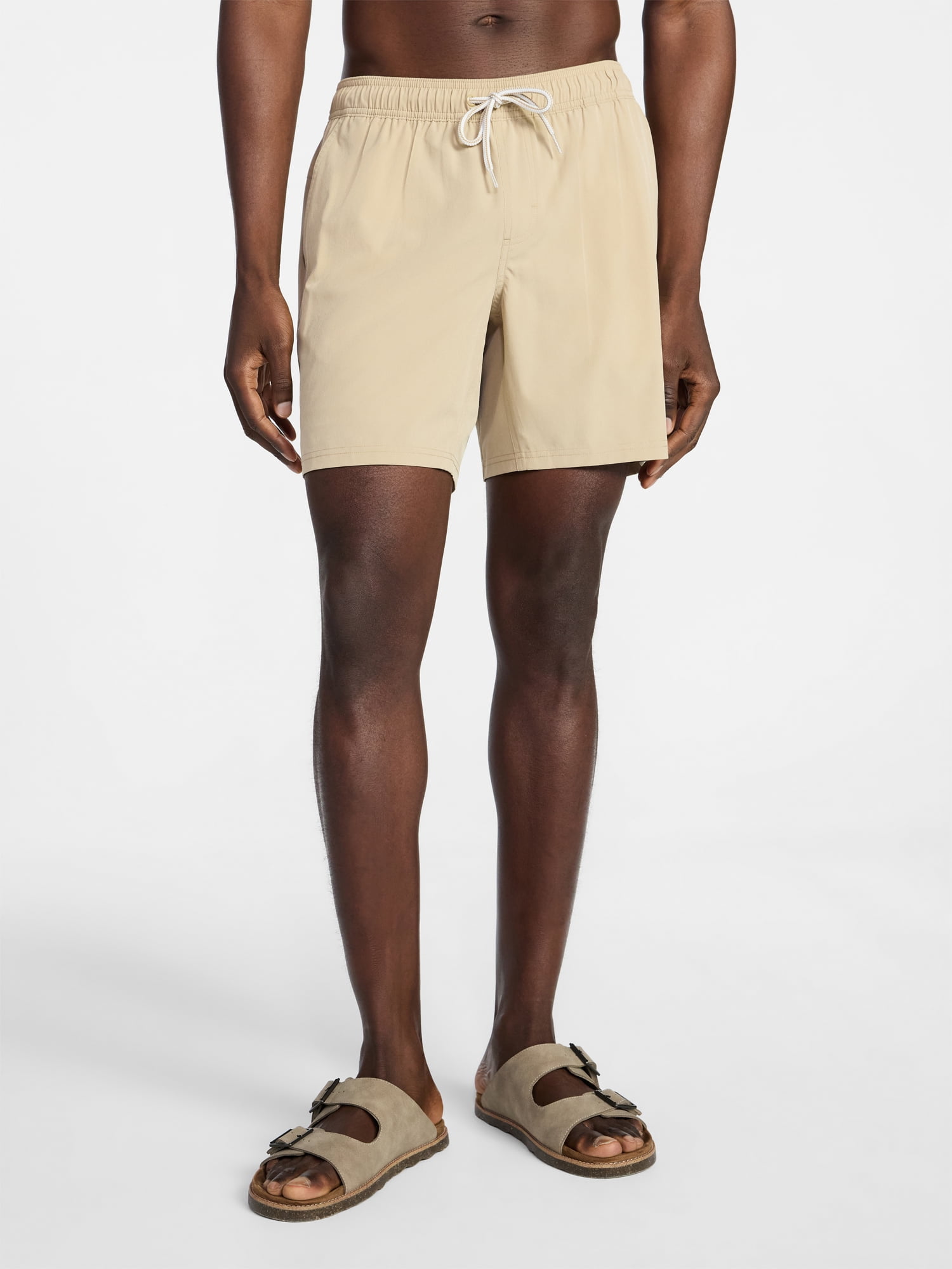 George Men's and Big Men's Performance Lined Swim Trunks, 5" Inseam, Sizes S-3XL