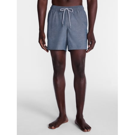 George Men's and Big Men's Performance Lined Swim Trunks, 5" Inseam, Sizes S-3XL