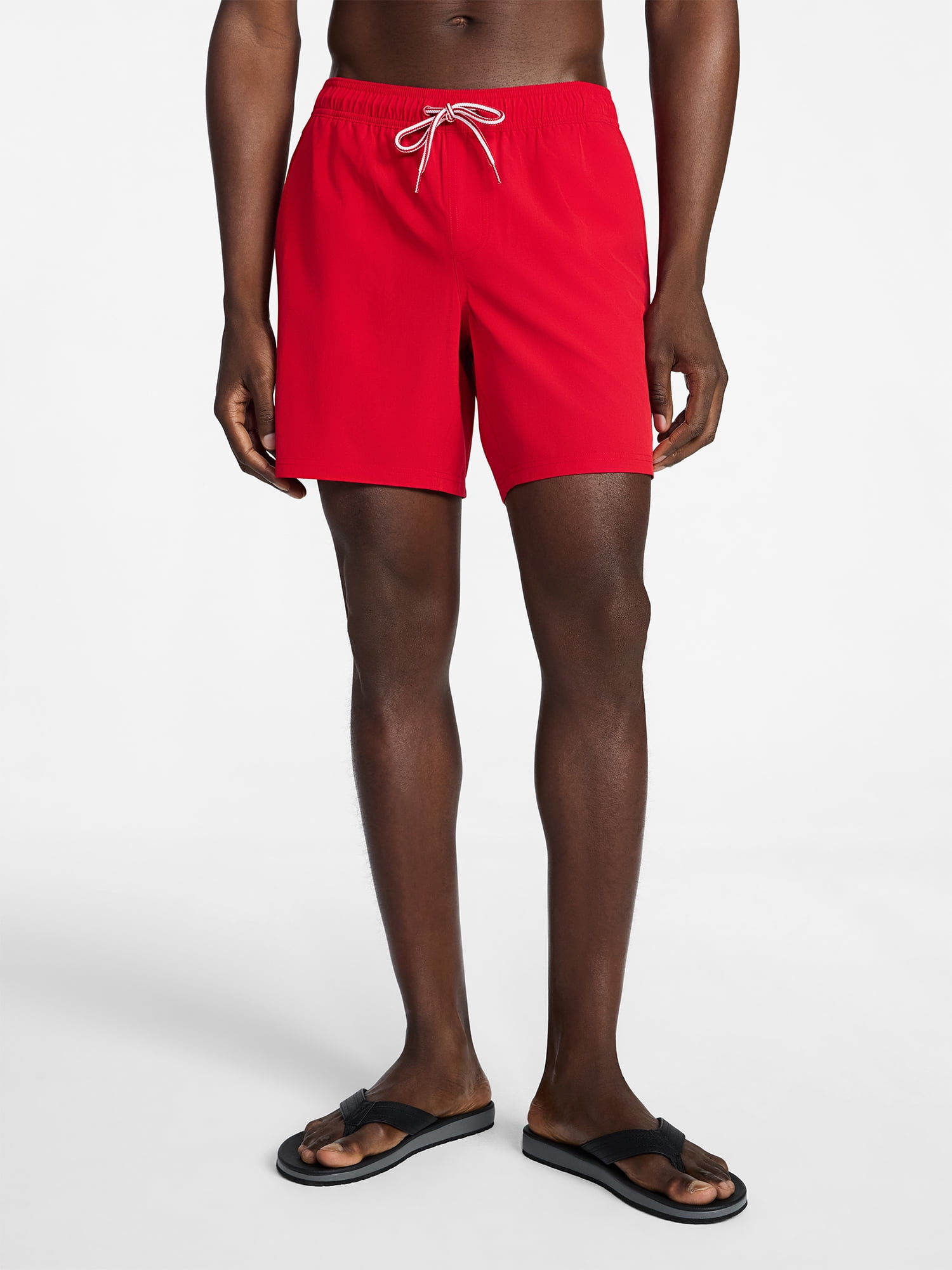 George Men's and Big Men's Performance Lined Swim Trunks, 5" Inseam, Sizes S-3XL