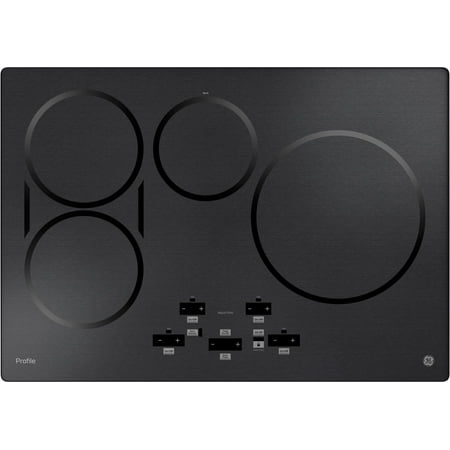 GE Profile - 30" Built-In Electric Induction Cooktop - Black stainless steel