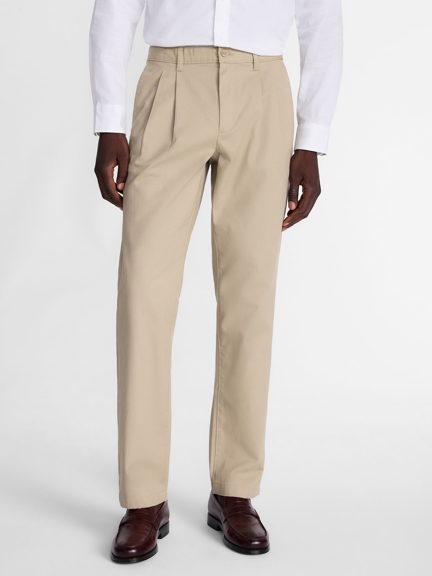 George Men's Straight Fit Pleated Pants, Sizes 28-48