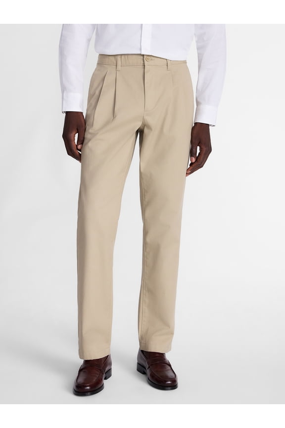 Men's Straight Fit Pleated Pants, Sizes 28-48