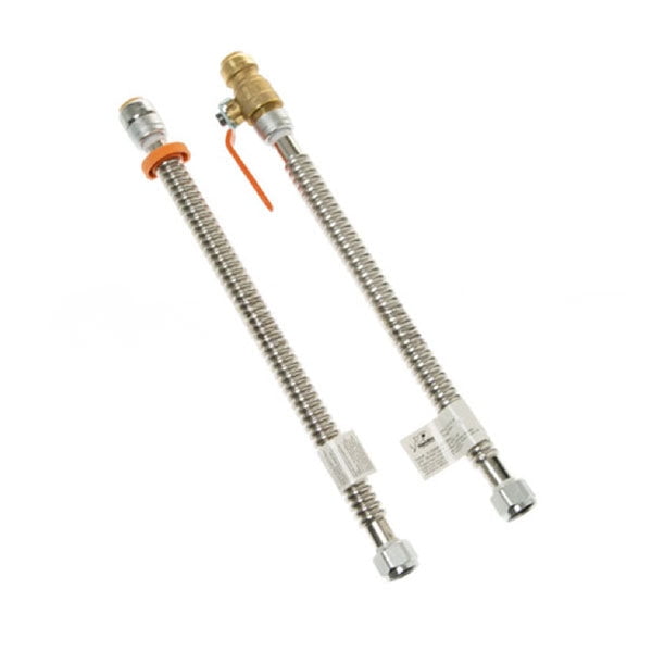 GE PM77X002 18-IN WH CORRUGATED QUICK CONNECTOR KIT - OEM PART