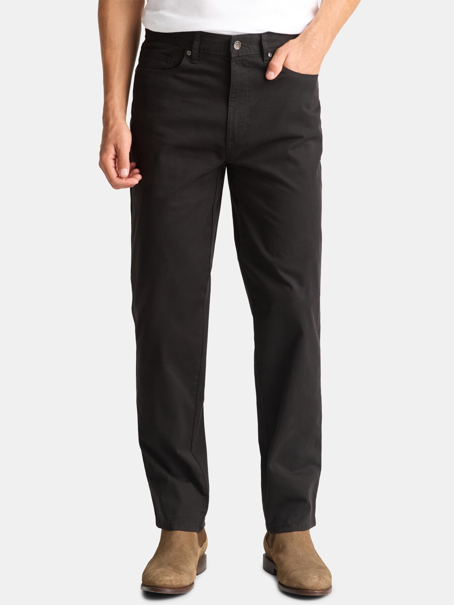 George Men's & Big Men's Slim Fit Premium 5 Pocket Pants, Sizes 29-44