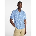 thumbnail image 1 of George Men's Relaxed Fit Printed Camp Shirt with Short Sleeves, Sizes S-3XLT, 1 of 5