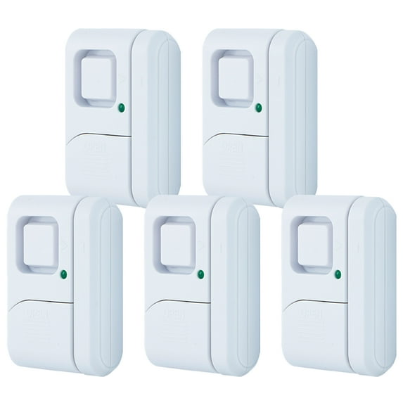 GE Personal Security Window/Door Alarm, Battery Operated, 5- Pack, 45987