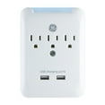 thumbnail image 1 of GE Pro 3-Outlet 2-USB Charging Station, Surge Protector, White, 33646, 1 of 6