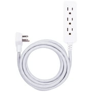 GE Pro 8ft 3-Outlet Surge Protector Extension Cord with Braided Design