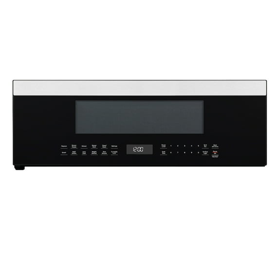 GE Profile 1.2 cu. ft. Low Profile Over-the-Range Microwave in Stainless Steel with Sensor Cooking, 1000W, 400 CFM Venting, LED Light