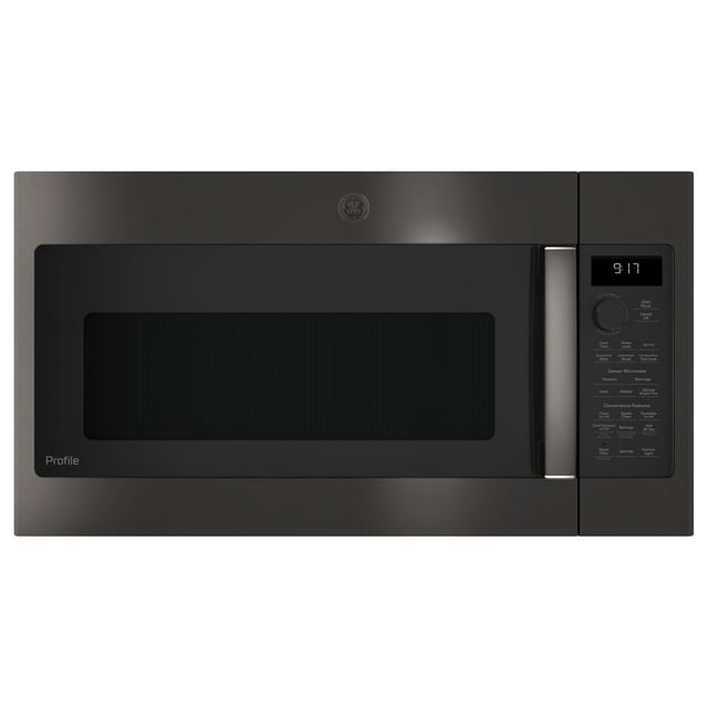 GE Profile Black Stainless 1.7 Cu. Ft. Convection OvertheRange