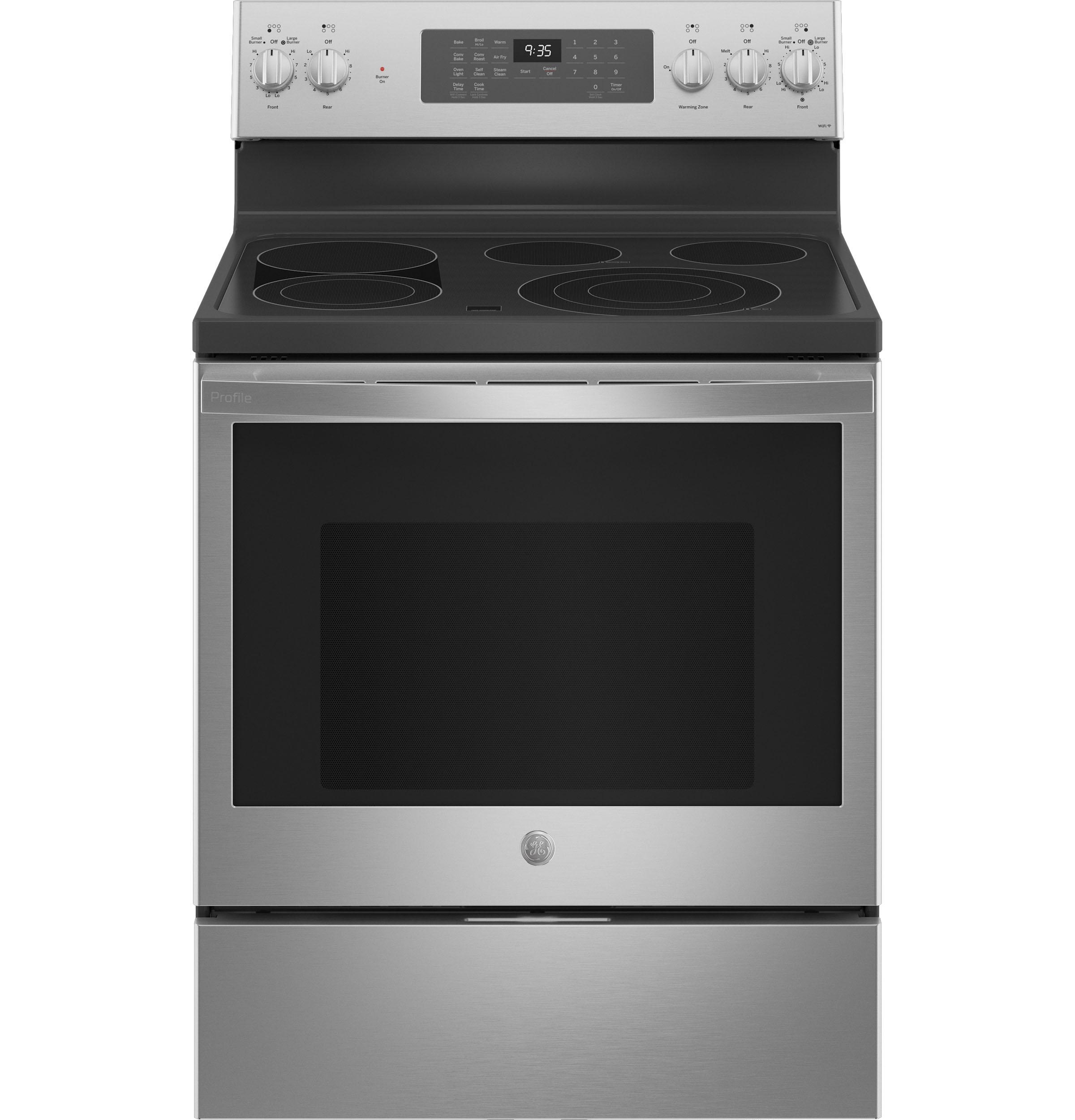 GE Profile™ 30" Smart Free-Standing Electric Convection Fingerprint Resistant Range with Air Fry - image 1 of 5