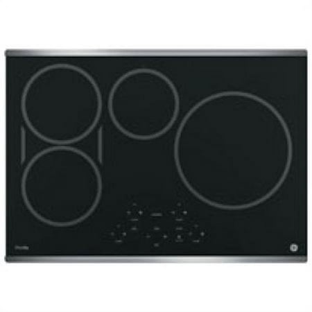 GE Profile - 30" Built-In Electric Induction Cooktop - Stainless steel on black