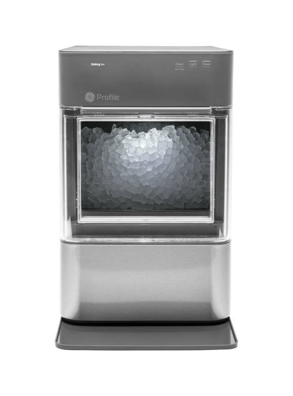 GE Profile Opal 2.0 | Countertop Nugget Ice Maker | Ice Machine with WiFi Connectivity | Smart Home Kitchen Essentials | Stainless Steel