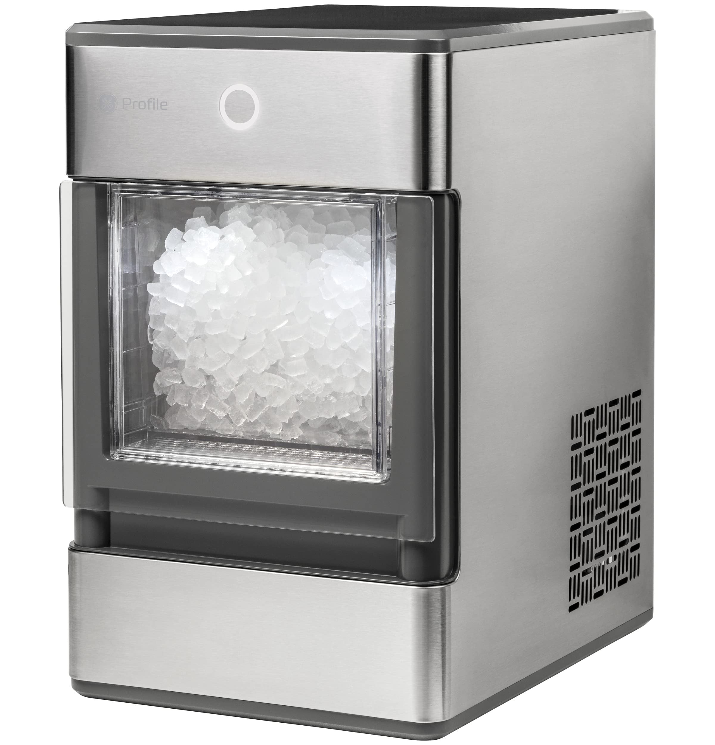 Sycees Nugget Ice Maker Countertop, 55lbs/24h, 13lbs Storage, Sonic Ice Ready in 7 Mins, 2 Ways to Add Water, Self-Cleaning Pellet Ice Machine for