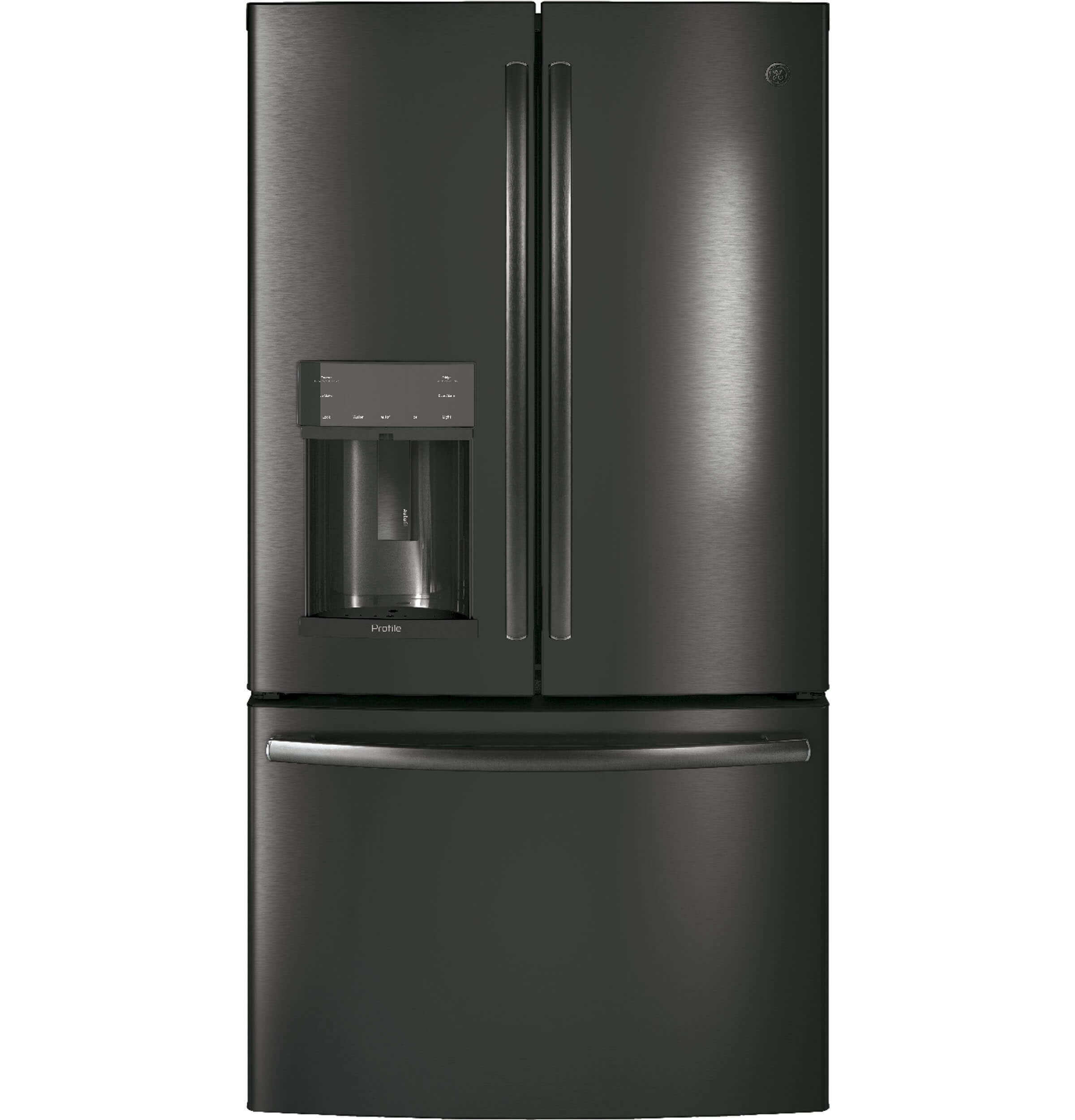 GE Profile PFD28KBLTS 27.7 Cu. Ft. Black Stainless French Door Refrigerator with Door In Door