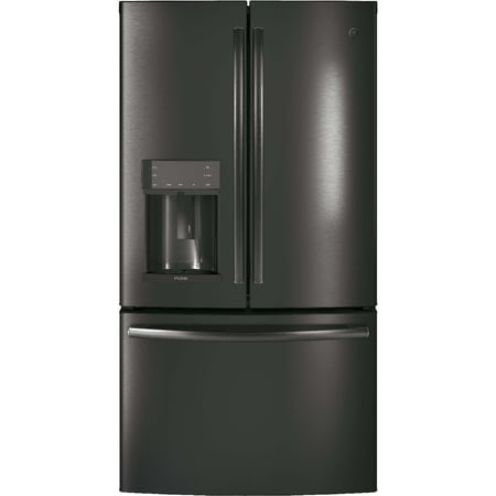 GE Profile PFD28KBLTS 27.7 Cu. Ft. Black Stainless French Door Refrigerator with Door In Door