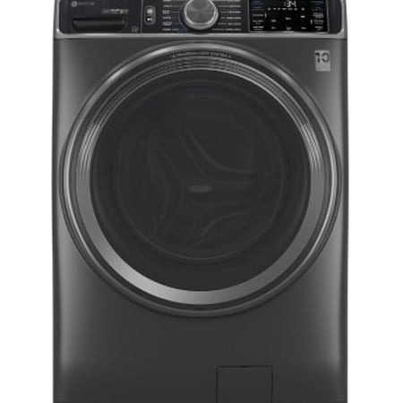 GE Profile - 5.5 Cu. Ft. High Efficiency Stackable Smart Front Load Washer with Steam and UltraFresh Vent System Plus With OdorBlock - Jade Green