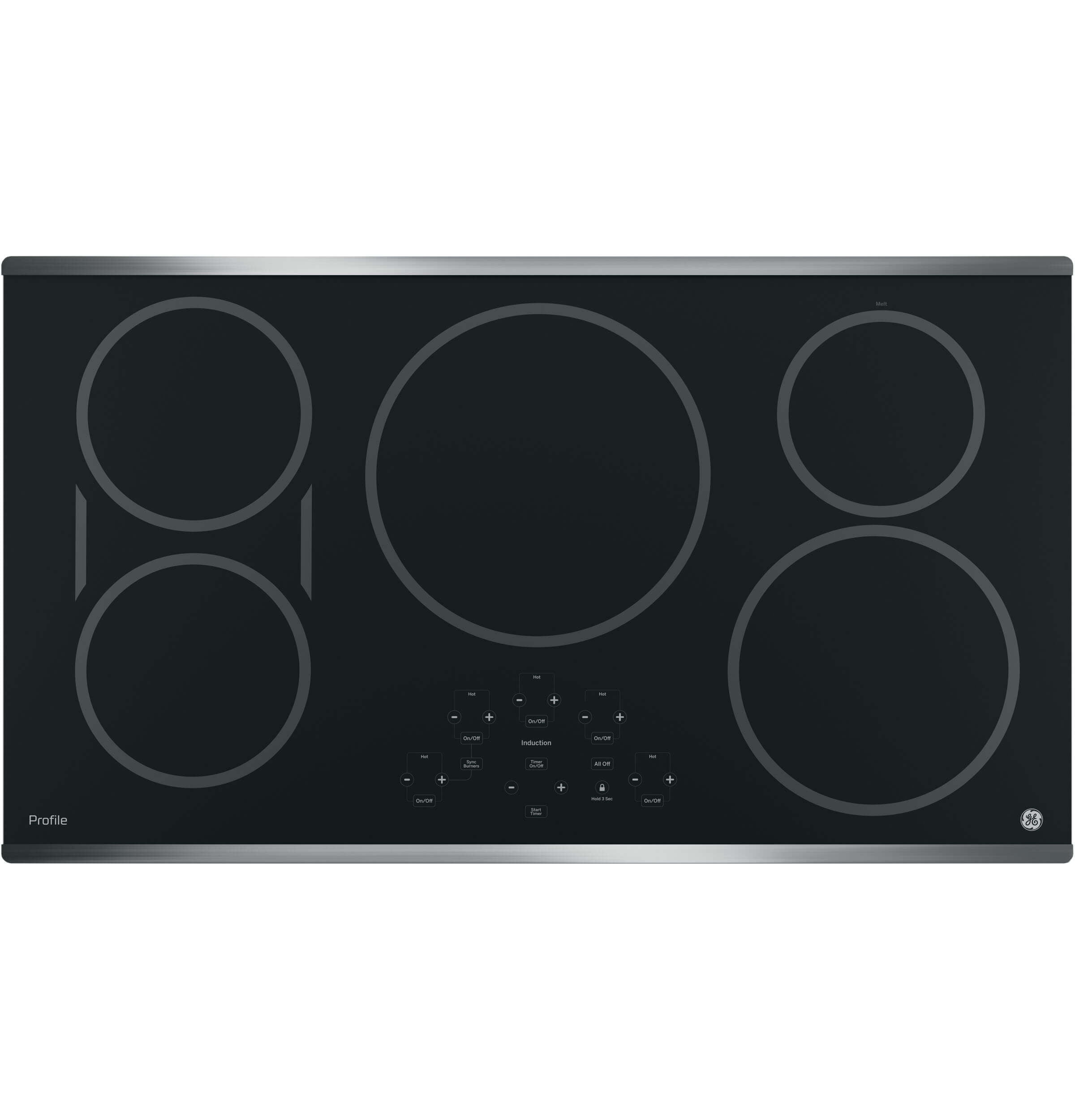 GE Profile PHP9036SJSS 36 inch Stainless 5 Burner Induction Cooktop