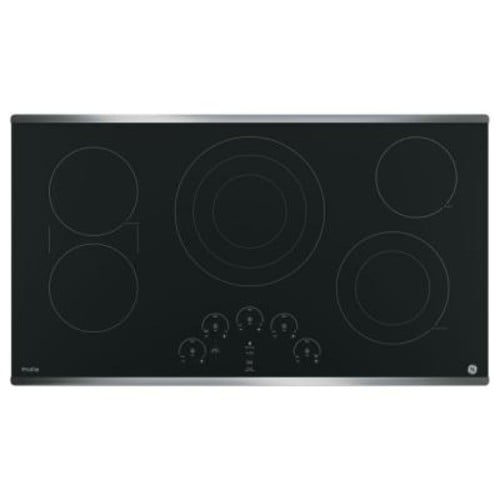 GE Profile PP9036SJSS Stainless Steel Profile Series 36 inch Built-In Touch Control Cooktop