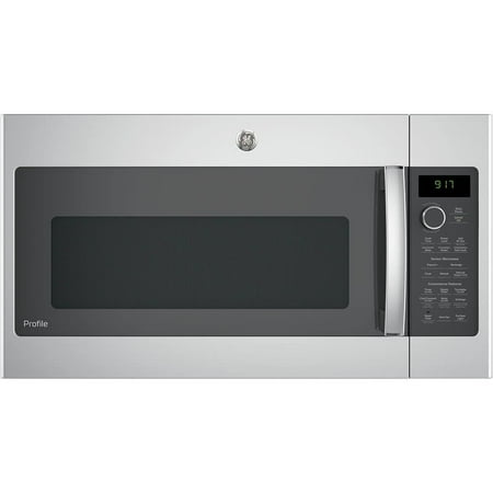 GE Profile - 1.7 Cu. Ft. Convection Over-the-Range Microwave with Sensor Cooking - Stainless steel