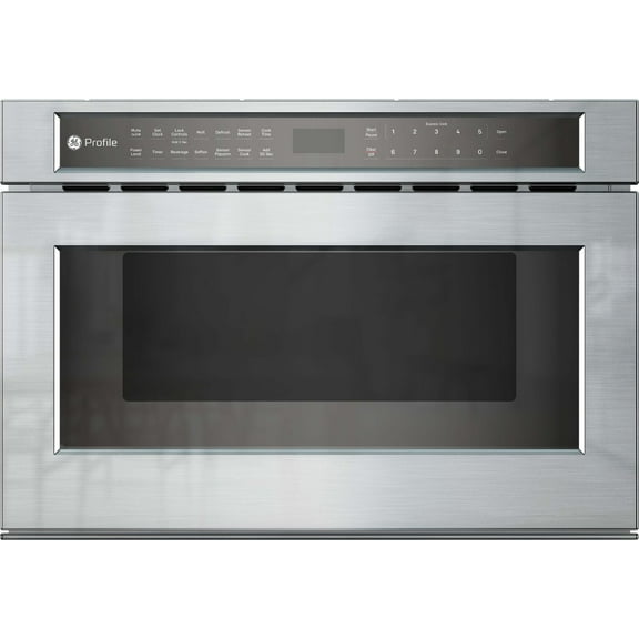 GE Profile PWL1126SWSS 24 Inch Built-In Microwave Drawer with 1.2 cu.ft. Capacity, 1000 Watts Cooking Power Stainless Steel