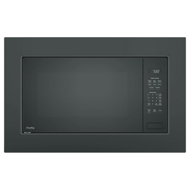 GE Profile Profile 2.2 Cu. Ft. Builtin Microwave in Black with Sensor