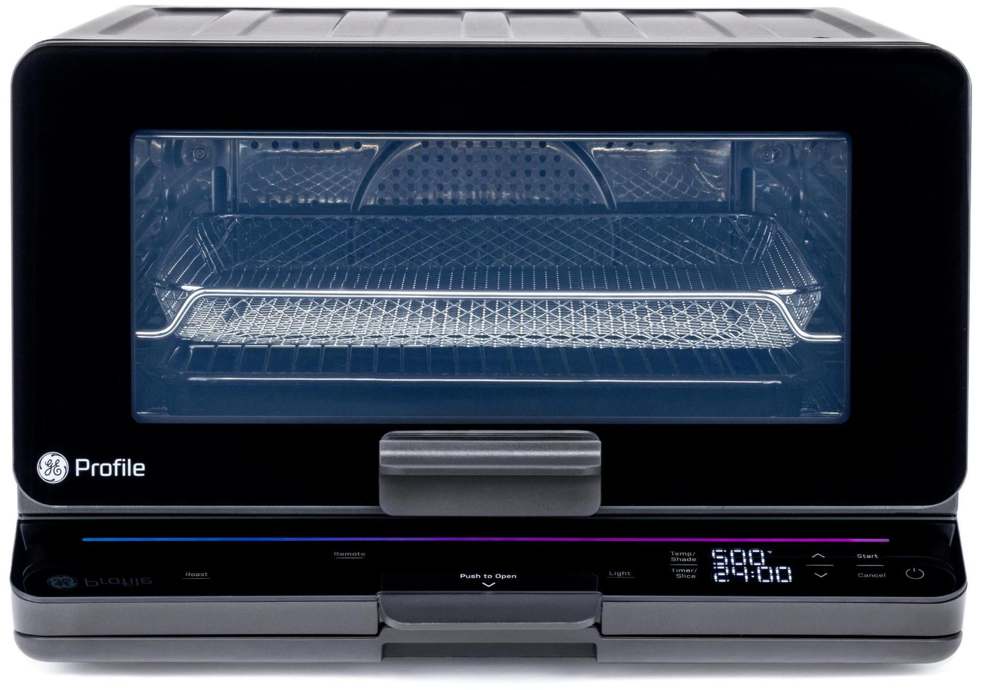 Black Digital 6-Slice Smart Air Fryer Oven with Automatic Shutoff